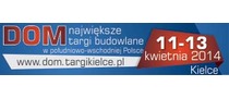Logotyp targów: XXI Ogólnopolskie Targi Materiałów Budownictwa Mieszkaniowego i Wyposażenia Wnętrz DOM