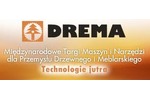 Logotyp targów: DREMA Międzynarodowe Targi Maszyn i Narzędzi dla Przemysłu Drzewnego i Meblarskiego