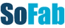 Logotyp targów: SOFAB Międzynarodowe Targi Materiałów Obiciowych i Komponentów do Produkcji Mebli Tapicerowanych