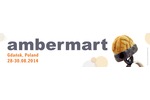 Logotyp targów: AMBERMART 15. Międzynarodowe Targi Bursztynu