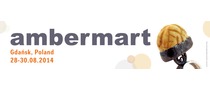 Logotyp targów: AMBERMART 15. Międzynarodowe Targi Bursztynu