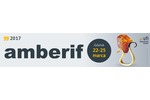 Logotyp targów: AMBERIF 2017 - Międzynarodowe Targi Bursztynu, Biżuterii i Kamieni Jubilerskich
