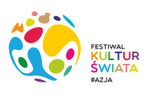 Logotyp targów: Festiwal Kultur Świata #Azja