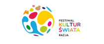 Logotyp targów: Festiwal Kultur Świata #Azja