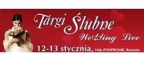 Logotyp targów: VII Podkarpackie Targi Ślubne „Wedding Live”