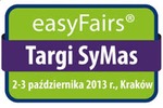 Logotyp targów: Targi Obróbki, Magazynowania, Transportu i Logistyki Materiałów Sypkich i Masowych SyMas 2013