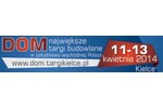 Logotyp targów: XXI Ogólnopolskie Targi Materiałów Budownictwa Mieszkaniowego i Wyposażenia Wnętrz DOM