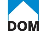 Logotyp targów: XX Ogólnopolskie Targi Materiałów Budownictwa Mieszkaniowego i Wyposażenia Wnętrz DOM