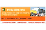 Logotyp targów:  Międzynarodowe Targi Budownictwa TWÓJ DOM 2013